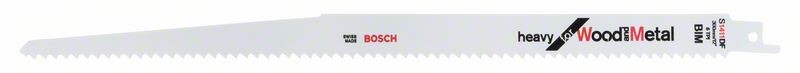 BOSCH SABRE SAW BLADES WOOD & METAL CUTT 300 MM X 19 X 1.25 MM 6 TPI